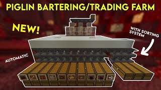 Simple Piglin BarteringTrading Farm with Sorting System in Minecraft 1206 [upl. by Chancellor897]