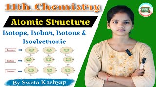 Atomic Structure  Isotopes Isobars Isotones And Isoelectronic  11th Chemistry  science [upl. by Retla]