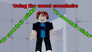 Using The WORST Crosshairs In Roblox Rivals [upl. by Chandal533]