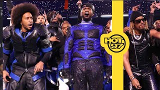 Reactions To Ushers Super Bowl Halftime Show Performance [upl. by Wilkens74]