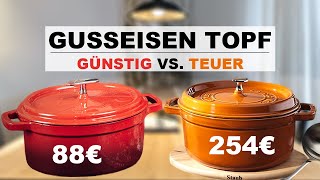 Teuer vs Günstig  Gusseisen Bräter von Staub u Oakfire im Vergleich  Lohnt sich der teure Topf [upl. by Yalc480]