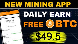 Bitcoin mining  New Mining app  Free mining App  Bitcoin Mining Real or Fake  btc mining app [upl. by Maurits863]