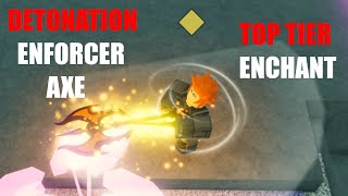 NEW detonation enforcer axe S tier weapon  Deepwoken [upl. by Salmon]