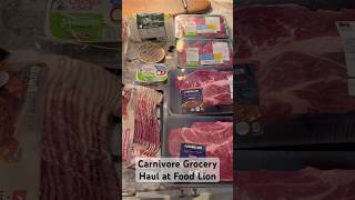 Carnivore Grocery Haul  great deals at Food Lion carnivore 🥓🧈🥩 [upl. by Batchelor]