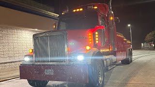 Nights out on the Coq ❄️ ⛄️ Excuse the language 🤭😂 snowdays canada bc towtruck heavyrecovery [upl. by Winson]