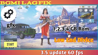 BGMI LAG FIX NEW UPDATE  BGMI LAG PROBLEM LOW END DIVICE  1234 GB RAM LAG FIX [upl. by Leipzig]