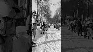 US Infantry troops in St Vith Belgium January 1945 ytshort ww2 troops [upl. by Willman]