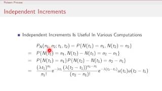 Random Processes  10  Poisson Process Properties Part 2 [upl. by Adnolrehs]