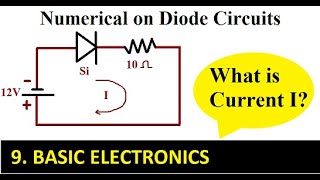 Diode Circuits Numerical 1  BASIC ELECTRONICS [upl. by Saalocin733]