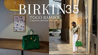 Birkin 35 togo bambou 2 month review [upl. by Sung601]