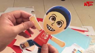 TUTORIAL Como Hacer una Marioneta de Cartón con tu Mii  Nintendo Labo Mii [upl. by Harvie]