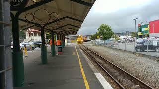 KiwiRail TranzAlpine express Greymouth Station [upl. by Dow]