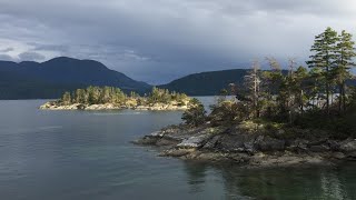 Desolation Sound racing a storm in a canoe [upl. by Witcher]