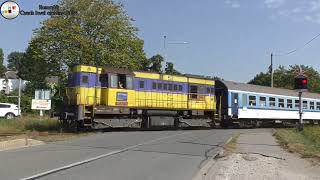 Železniční přejezd Ostrava  Hranečník vlečka 79 2024 Czech railroad crossing [upl. by Mercier]