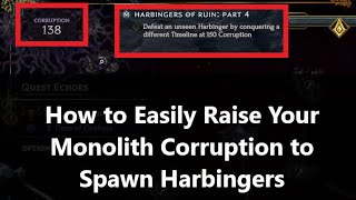 How to Increase Your Corruption to Spawn Harbingers  Harbingers of Ruin Questline  Last Epoch 11 [upl. by Ivor]