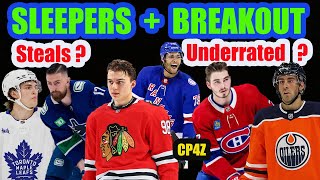 NHL Fantasy Hockey Sleepers Top Breakout Players 202324 [upl. by Donetta]