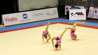 Gymnastics FIG Acro World Cup Maia 2014 WG Balance GBR [upl. by Skyla27]