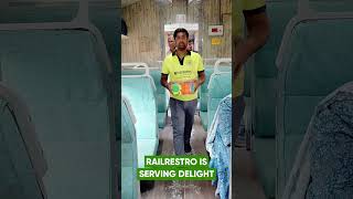 Order with RailRestro and get FIRST MEAL FREE in train [upl. by Adehsar]