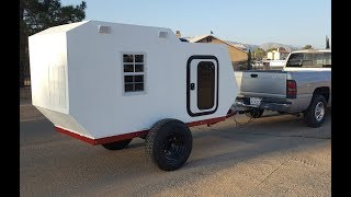 4 x 8 camper part 25  FINALLY CAMPING  RATTLESNAKES [upl. by Ferriter]