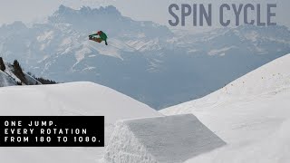 SPIN CYCLE EVERY SNOWBOARD SPIN FROM 180° to 1080° [upl. by Dorr]