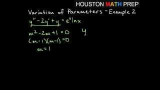 Variation of Parameters  Example 2 [upl. by Ardnaxela]