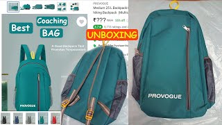 Best Casual Bag For Coaching  College  Under 500  Provogue Bag Unboxing  Review [upl. by Zoilla]