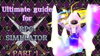 The ultimate guide for RPG SIMULATOR PART 1 [upl. by Yrolg983]