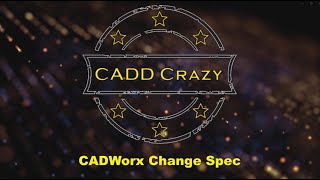 CADWorx Spec Change [upl. by Atisusej458]