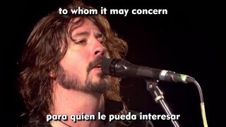 Foo Fighters  quotWalkquot lyricssubtitulado [upl. by Holofernes]