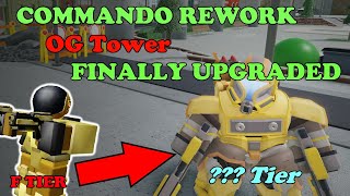 The NEW COMMANDO SHOWCASE The OG Tower FINALLY Got An Upgrade  Tower Defense Simulator [upl. by Kcirdnek]