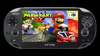 PlayStation Vita  Mario Kart 64 on N64 Gameplay [upl. by Enomad]