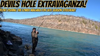 Devils Hole Extravaganza Float Fishing the Lower Niagara for Late Season Steelhead [upl. by Eednam371]