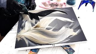 LAYERS Acrylic Painting with FLUID ACRYLIC  Beautiful Art ❤ [upl. by Sapers]