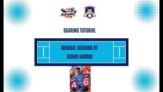 AVPL Cricket Manual Scoring Tutorial by Ashok Kumar [upl. by Ilime]