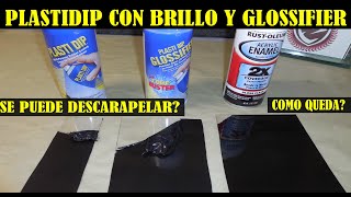 Que pasa si le ponemos barniz transparente al Plastidip glossifier y acrilica transparente [upl. by Llerej244]