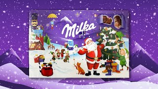 ASMR Unboxing Milka Advent Calendar  Christmas 2023 Special [upl. by Eendys140]