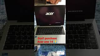 Acer One 14 backlight laptop  Dont purchase this laptop [upl. by Yuma236]