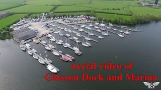 HD Aerial video of Glasson Dock and Basin Marina [upl. by Zephan]