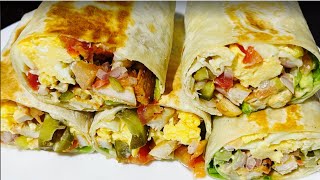 Chicken Burrito Recipe  Homemade Chicken Burrito Easy amp Quick [upl. by Lleder725]