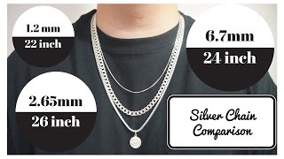 Silver Chains Length and Width Comparison [upl. by Brunella]