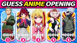 Guess ANIME OPENING in 5 SECONDS 💯🎙️  Most Popular Animes 2024 🔥 [upl. by Wolk]