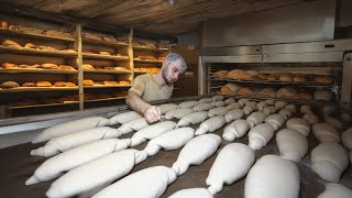 Best Turkish bread Making German bread and village bread  Turkish Bakery [upl. by Jordain858]