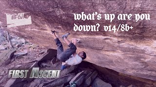 Uncut Shawn Raboutou  Whats Up Are You Down V14 First Ascent [upl. by Petrie337]