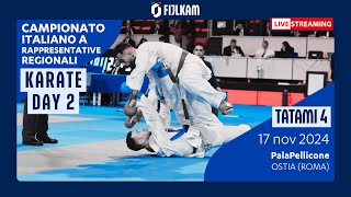 Karate  Campionato Italiano Rappresentative Regionali 2024  Day2 Tatami4 [upl. by Macnamara633]