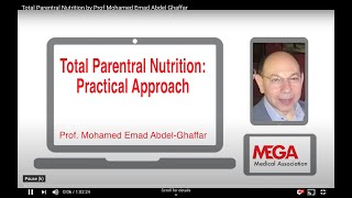 Total Parentral Nutrition by Prof Mohamed Emad Abdel Ghaffar [upl. by Enihpets]