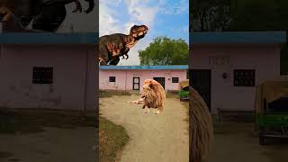 Big dinosour chase TRex chasing Part 338 youtubeshorts shorts dinosaur dinosaurs [upl. by Atteuqehs]