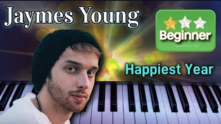 Happiest Year  Piano Tutorial  Jaymes Young [upl. by Teddie11]