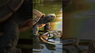 Wise Turtle’s Lesson Why Patience Always Wins 🐢🐸 shorts short shortvideo ytshort ytviral yt [upl. by Aubine947]