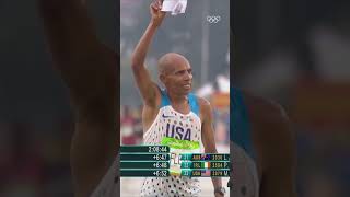 Never let them know your next move 🤠 Mebrahtom Keflezighi Rio 2016 [upl. by Viridis77]