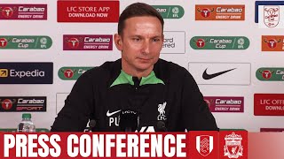 Pep Lijnders Carabao Cup press conference  Fulham vs Liverpool [upl. by Nibor]